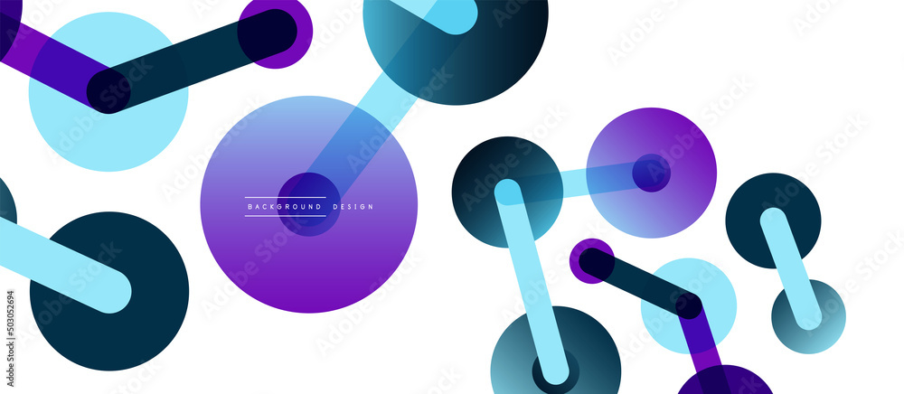 Line points connections geometric abstract background. Circles connected by lines. Trendy techno business template for wallpaper, banner, background or landing Line points connections geometric abstract background. Circles connected by lines. Trendy techno business template for wallpaper, banner, background or landing