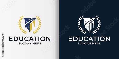 university emblem logo premium vector