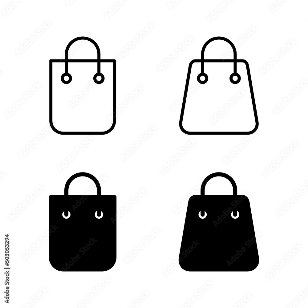 Shopping bag icons vector. shopping sign and symbol Shopping bag icons vector. shopping sign and symbol