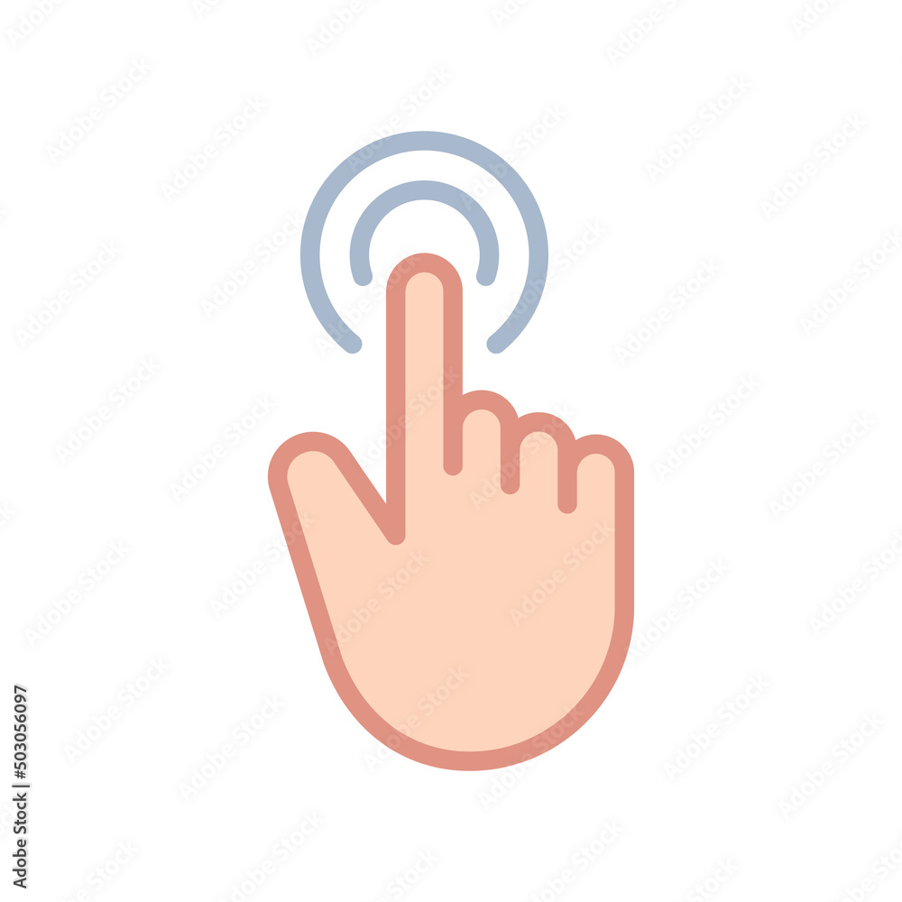 Finger touch, icon, Vector, Illustration. Finger touch, icon, Vector, Illustration.