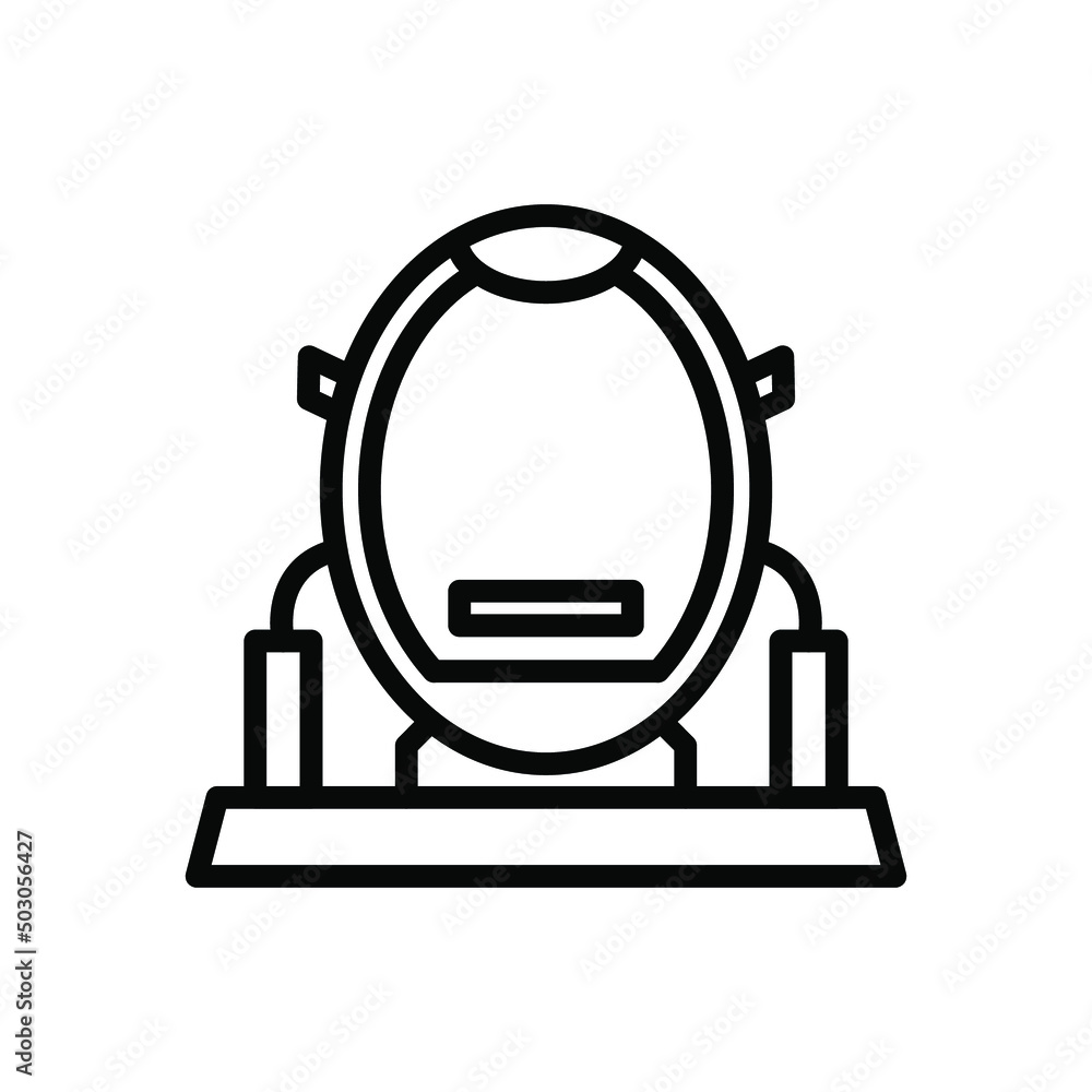 VR Machine outline icon, Virtual Reality Simulator icon. VR Machine outline icon, Virtual Reality Simulator icon.