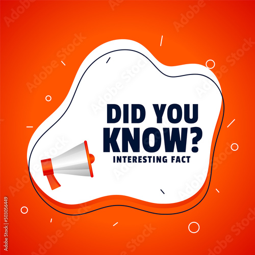 did you know megaphone banner design