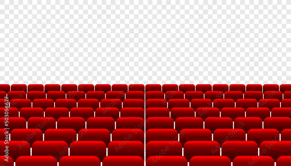 realistic red rows of cinema theater seat realistic red rows of cinema theater seat