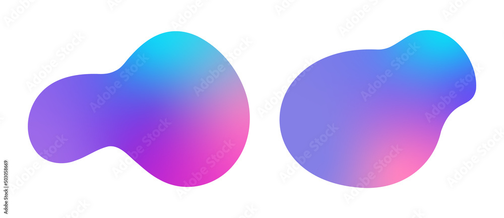 Iridescent holographic organic blob shape frames Iridescent holographic organic blob shape frames