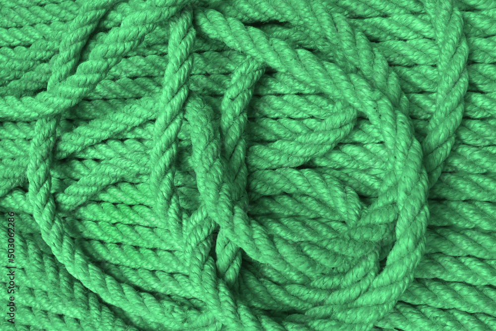Tangled green hemp rope, Background ... Tangled green hemp rope, Background ...