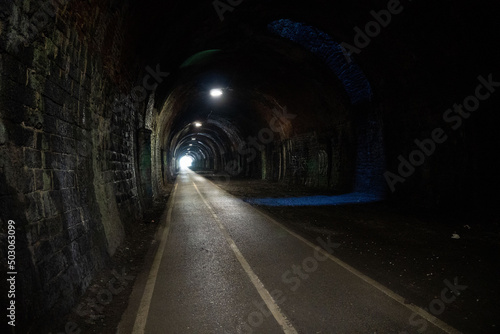 A former railway tunnel on the Bristol & Bath Railway Path