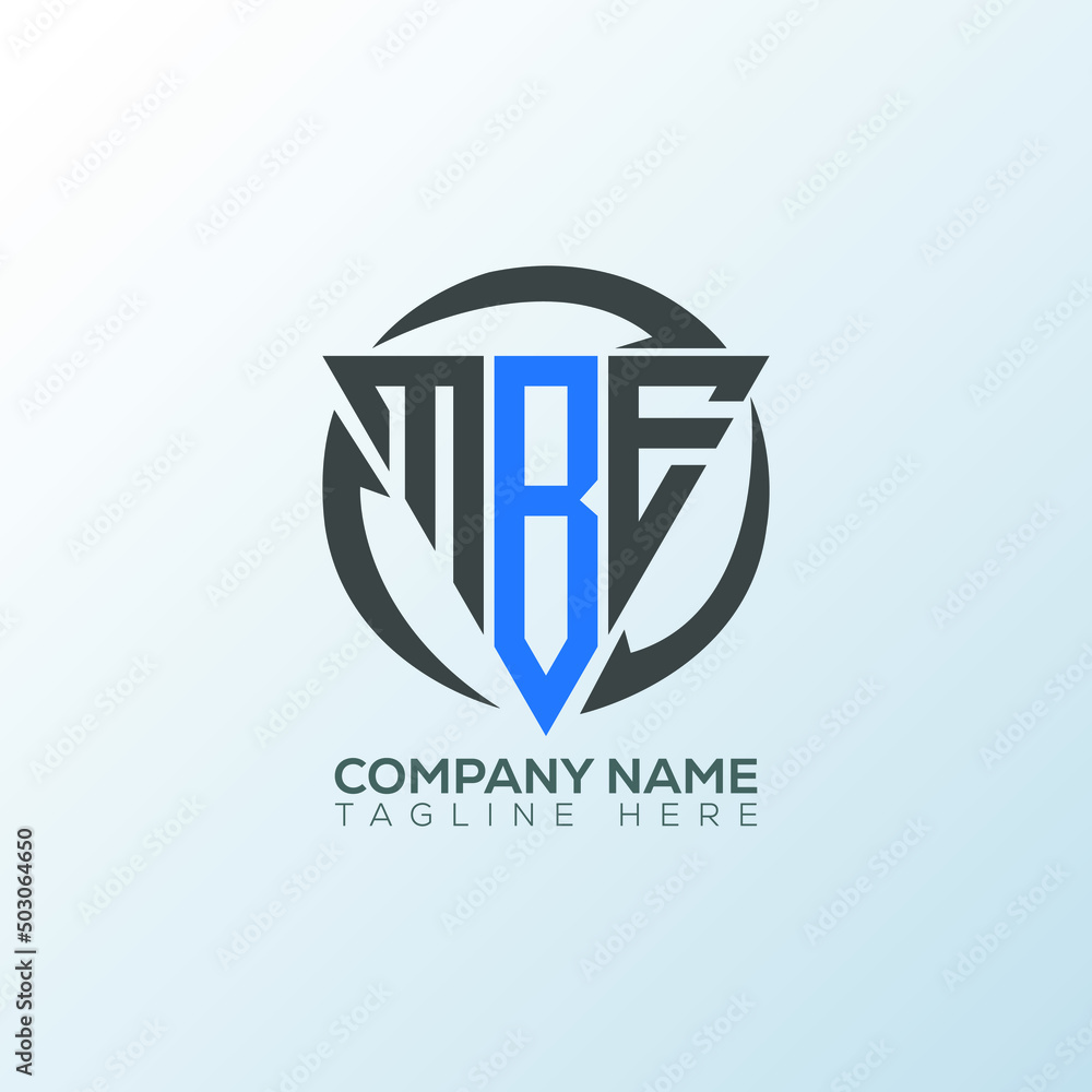 MBE letter logo design on white background.MBE creative initials letter