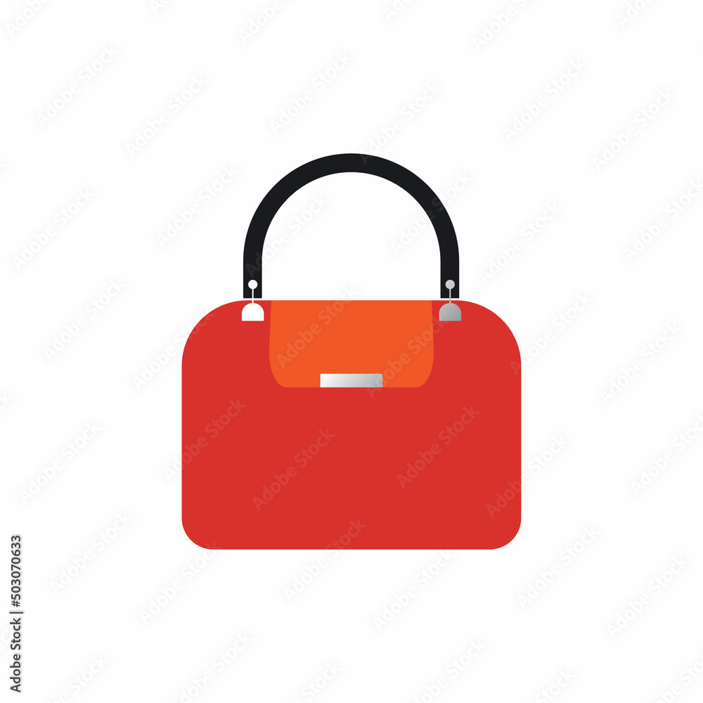 Woman bag icon vector background Woman bag icon vector background