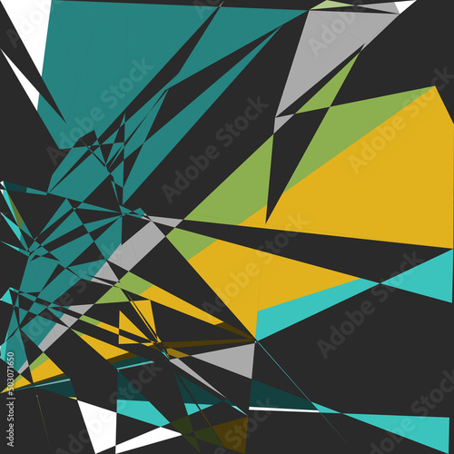 Geometric abstraction generative art background art illustration