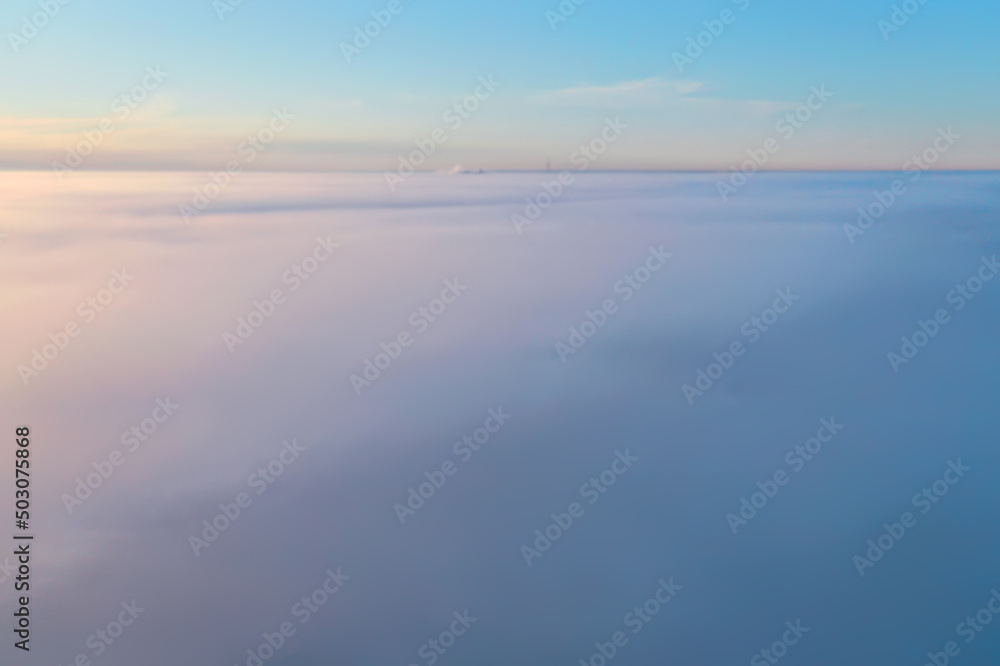 abstract sky blurred background, summer nature aerial sky view