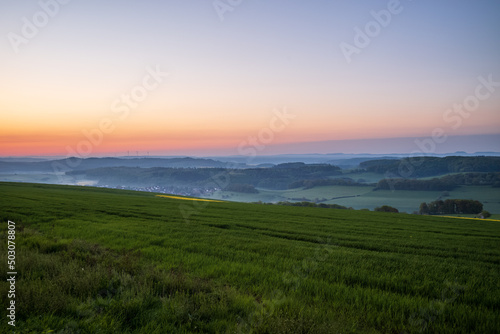 sunrise in the mountains