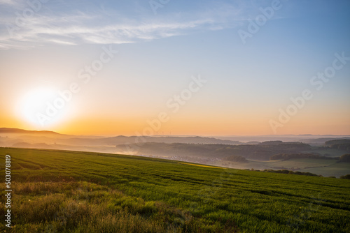 sunrise over the field © Dirk