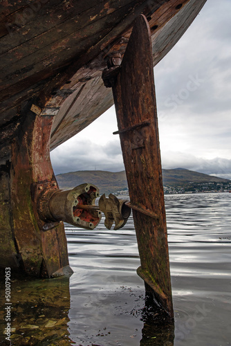 Old Ship Wreck and rusty