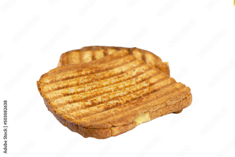 croque monsieur isolated on a white background croque monsieur isolated on a white background