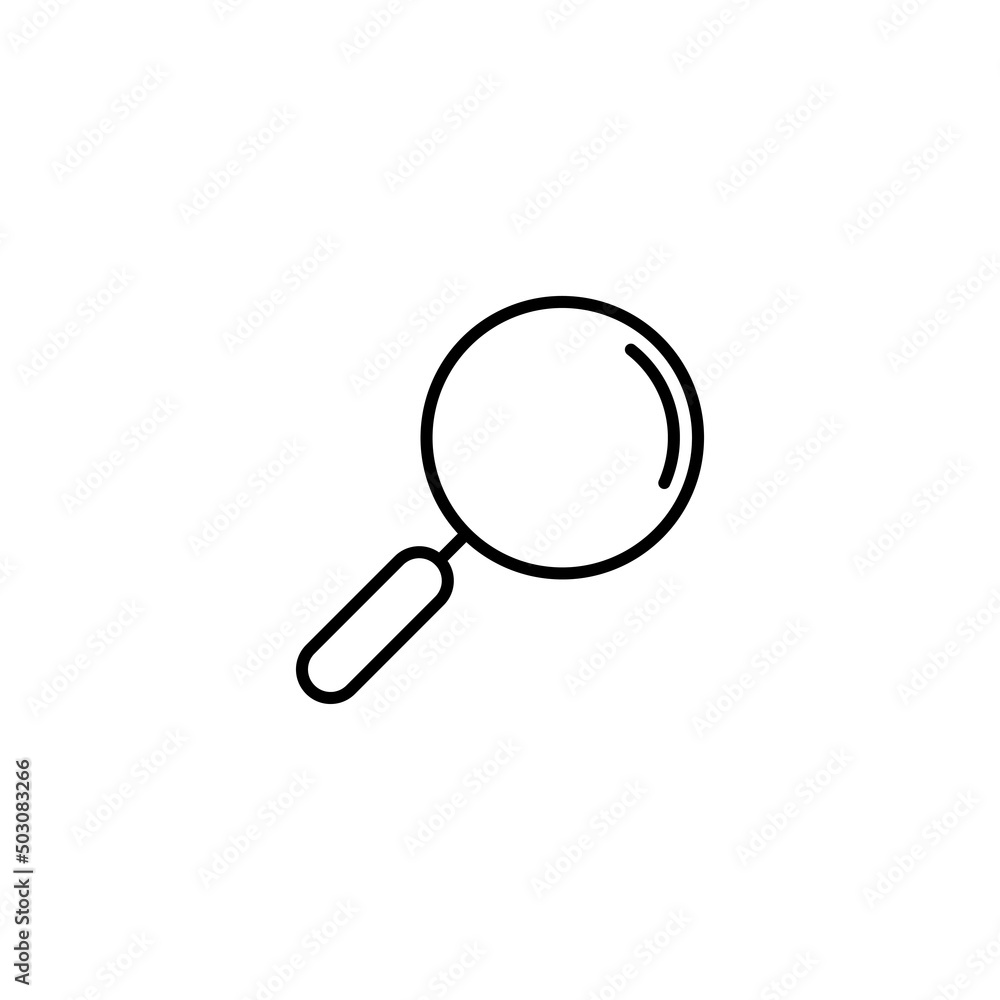 Magnifying glass vector icon or search icon on white background eps 10 Magnifying glass vector icon or search icon on white background eps 10
