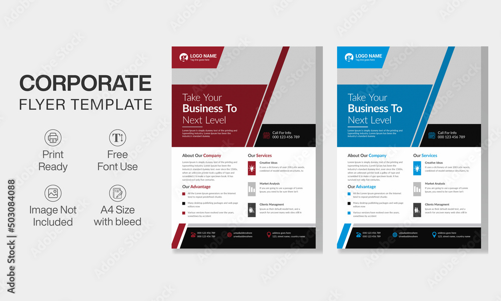modern professional corporate business flyer design modern professional corporate business flyer design