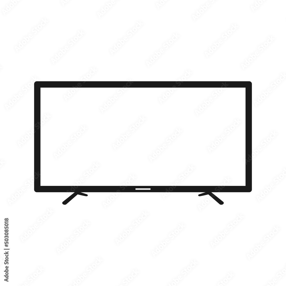 Isolated television icon. UI and UX element of app and web. It use analogous color scheme, created as simple as possible to achieve minimal size but the quality of vector graphic is still maintained. Isolated television icon. UI and UX element of app and web. It use analogous color scheme, created as simple as possible to achieve minimal size but the quality of vector graphic is still maintained.