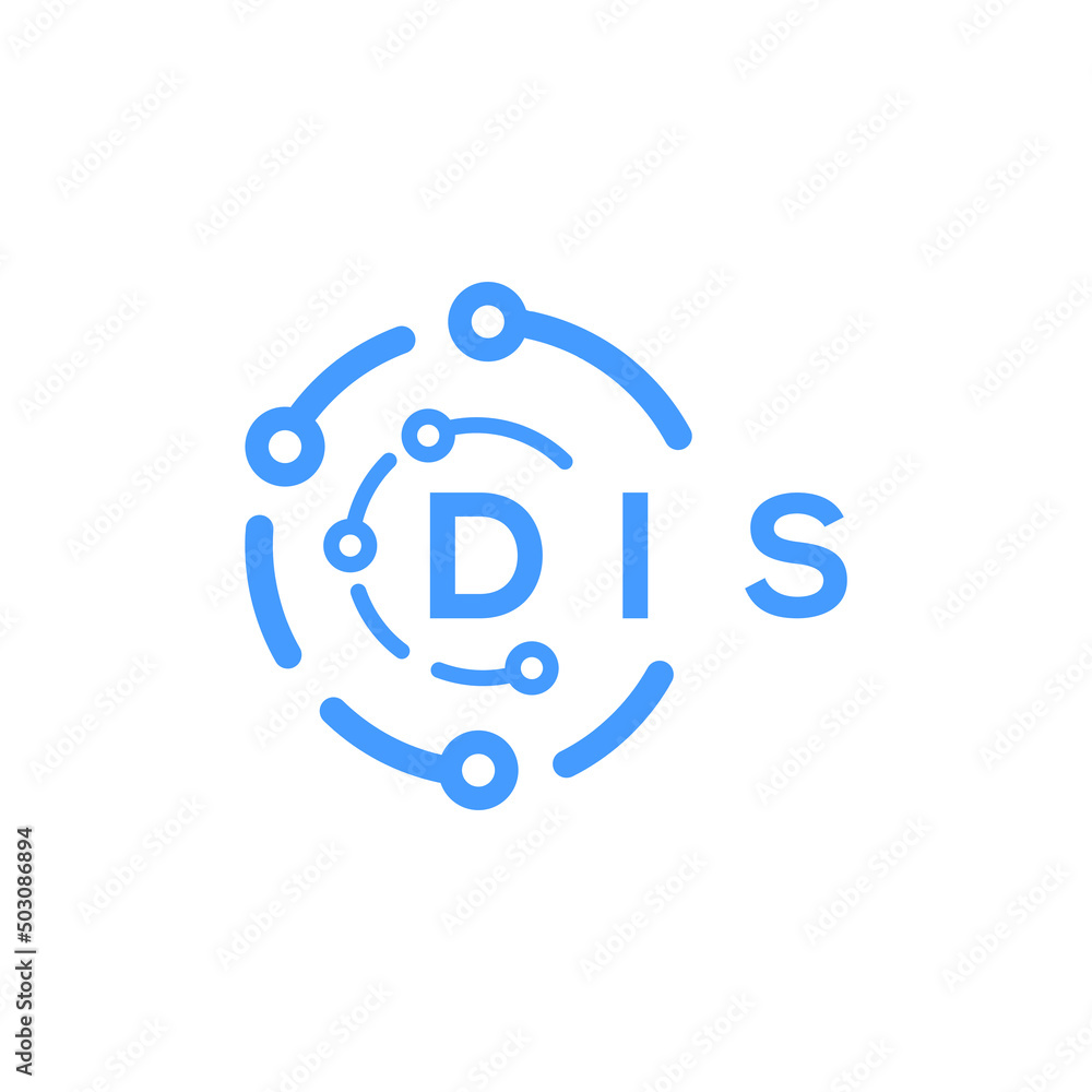DIS technology letter logo design on white background. DIS creative initials technology letter logo concept. DIS technology letter design. DIS technology letter logo design on white background. DIS creative initials technology letter logo concept. DIS technology letter design.