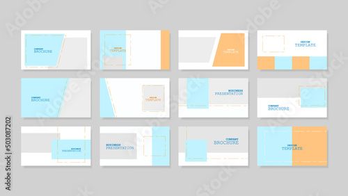 プレゼン テンプレートセット　ポップなカラー