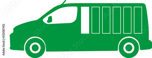 100% Electric Van Logo PSA (Solid Green)