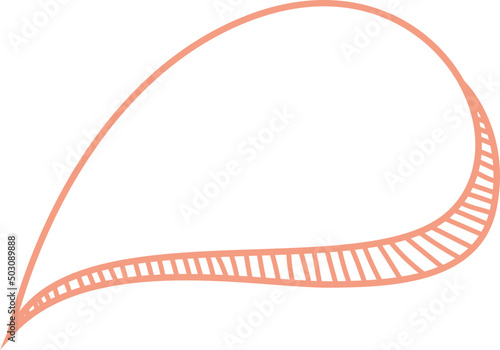 Hand drawn speech bubble outline