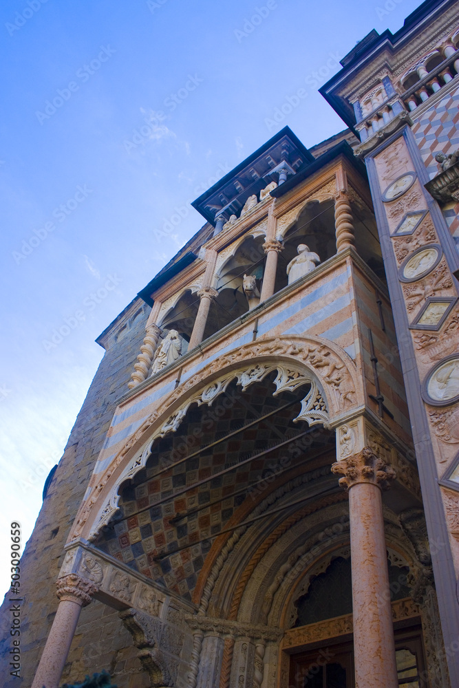 Fragment of Cappella Colleoni (Colleoni Chapel) in Bergamo