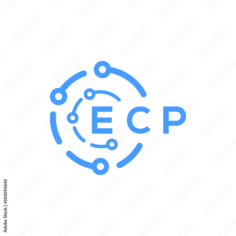 ECP technology letter logo design on white background. ECP creative initials technology letter logo concept. ECP technology letter design. ECP technology letter logo design on white background. ECP creative initials technology letter logo concept. ECP technology letter design.
