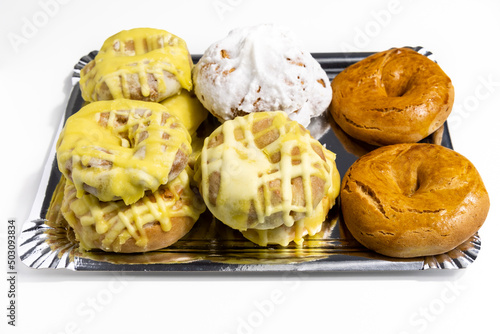 rosquillas de san Isidro or rosquillas del santo, typical Madrid dessert for its patron's day photo