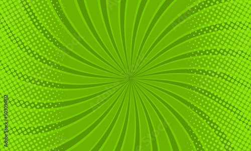 Blank comic cartoon green background template