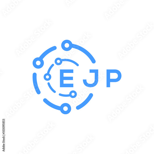 EJP technology letter logo design on white  background. EJP creative initials technology letter logo concept. EJP technology letter design.  © Faisal