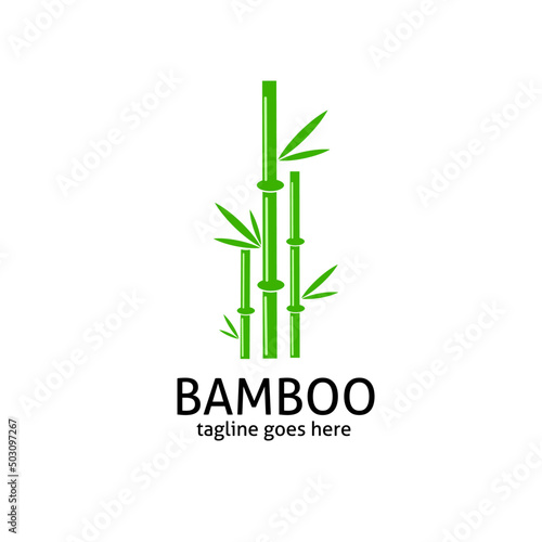 Fototapeta Naklejka Na Ścianę i Meble -  Illustration vector graphic of Template logo bamboo simple design