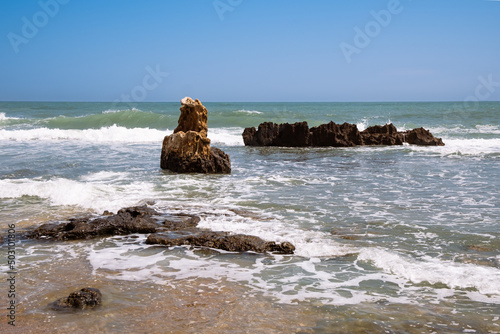 Rocky formations in the seashore 2. Las Rotas, Denia.