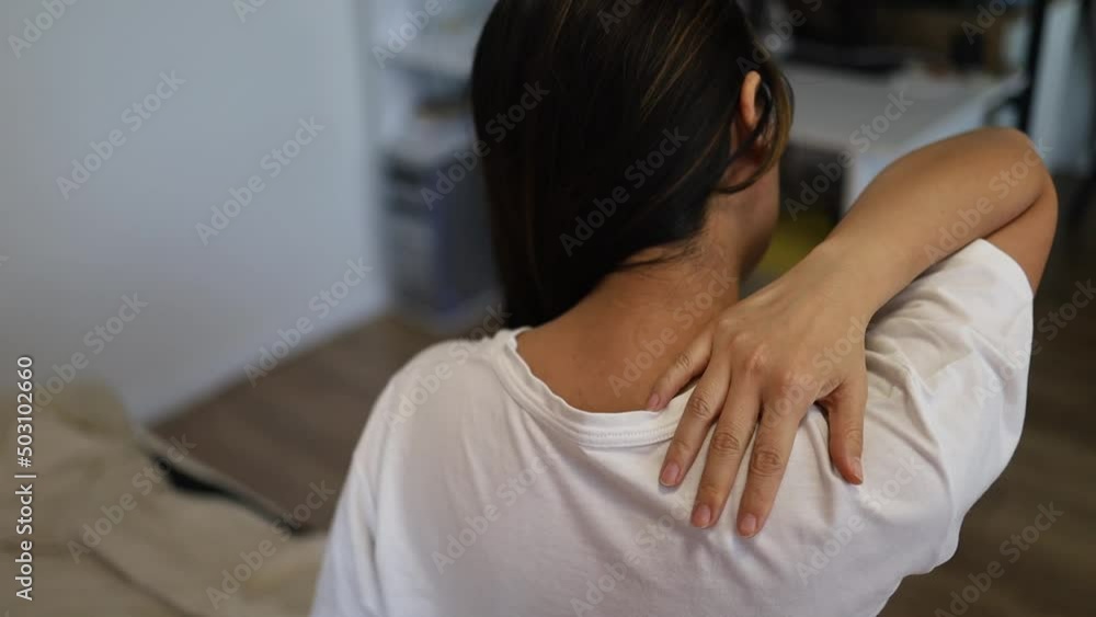 Shoulder pain. Forearm pain, people with body muscle problems