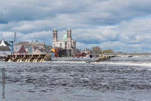 Athlone town and Shannon river, county Westmeath, Ireland photo