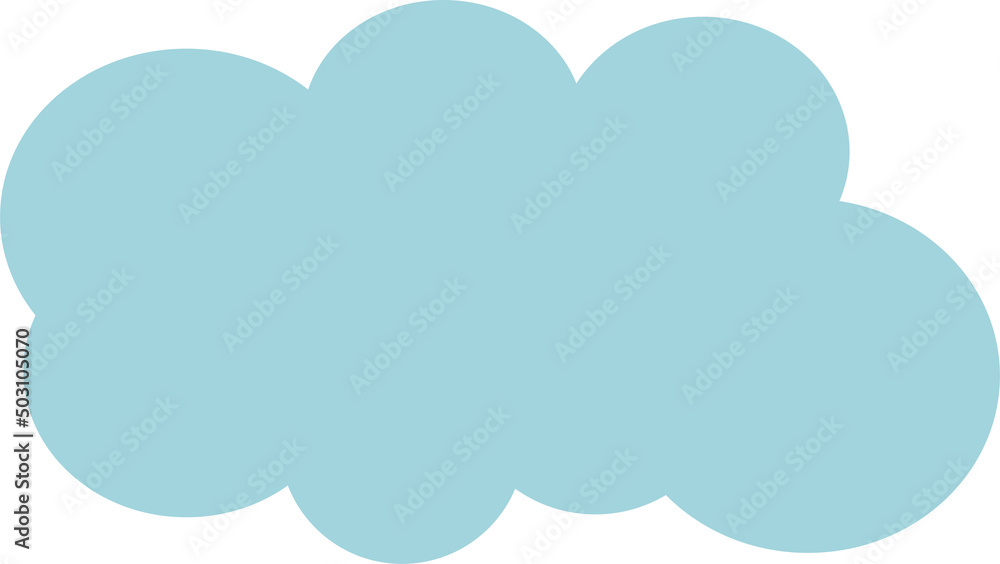 Blue sky and clouds. Vector illustration