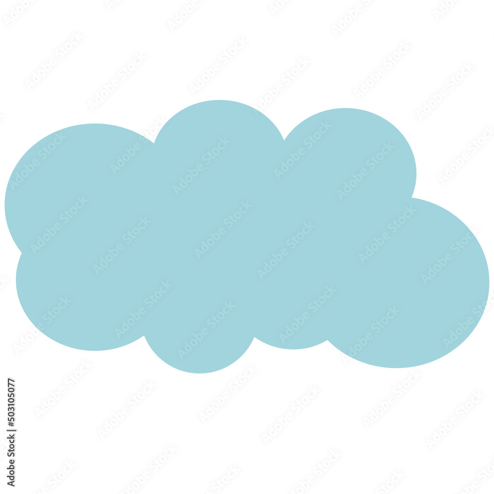 Blue sky and clouds. Vector illustration