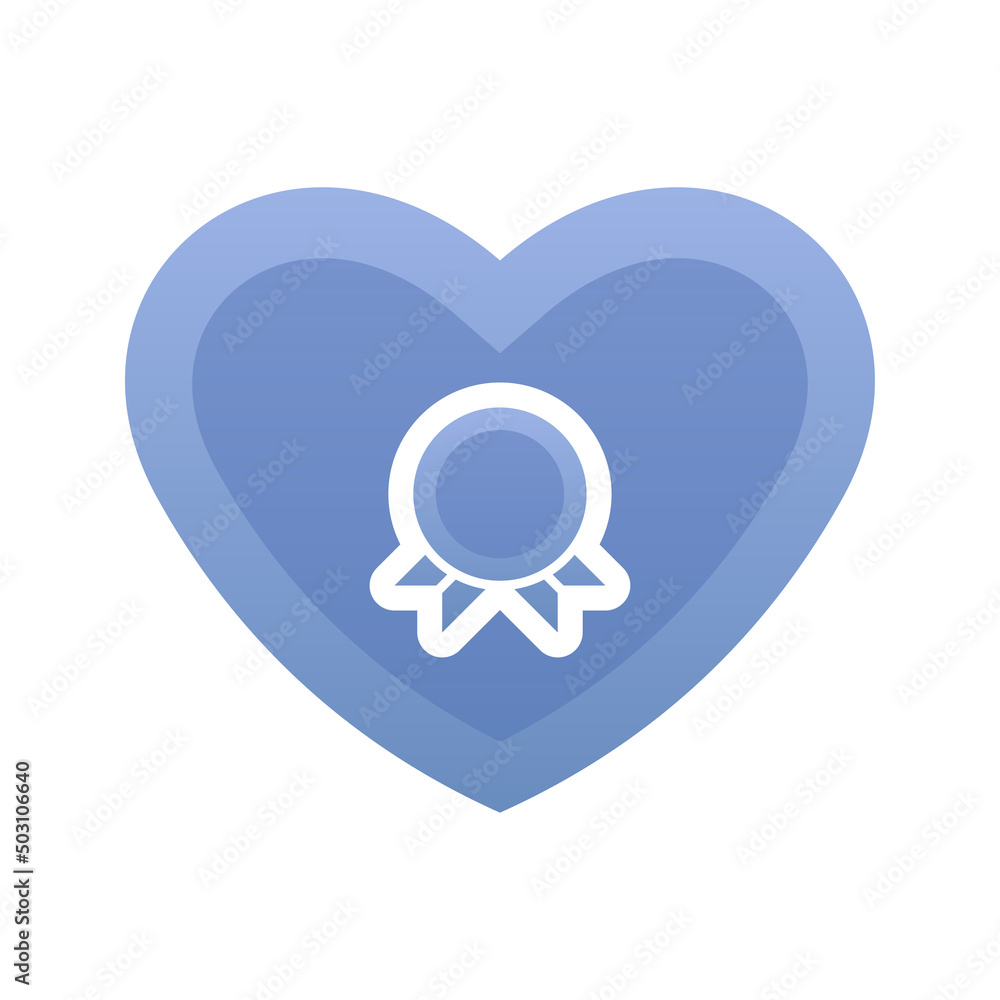 medal love gradient logo design template icon medal love gradient logo design template icon