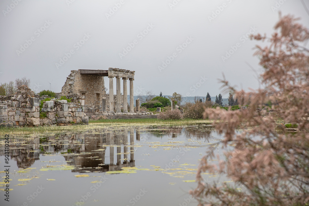 Obraz premium Ruins of big historical theater of Milet Ancient City