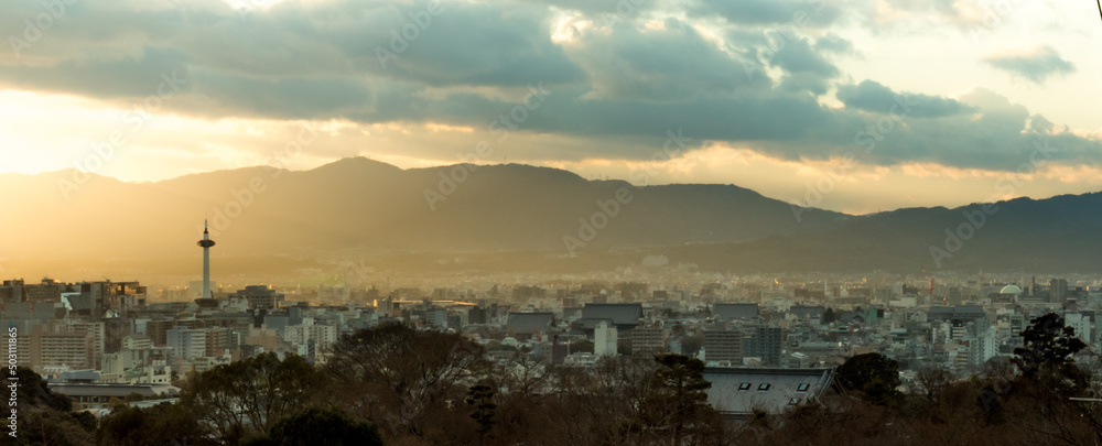 Fototapeta premium Kyoto Sunset