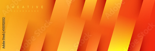 Geometric creative yellow concept vector abstract orange pattern background tech corporate with copy space for text presentation template