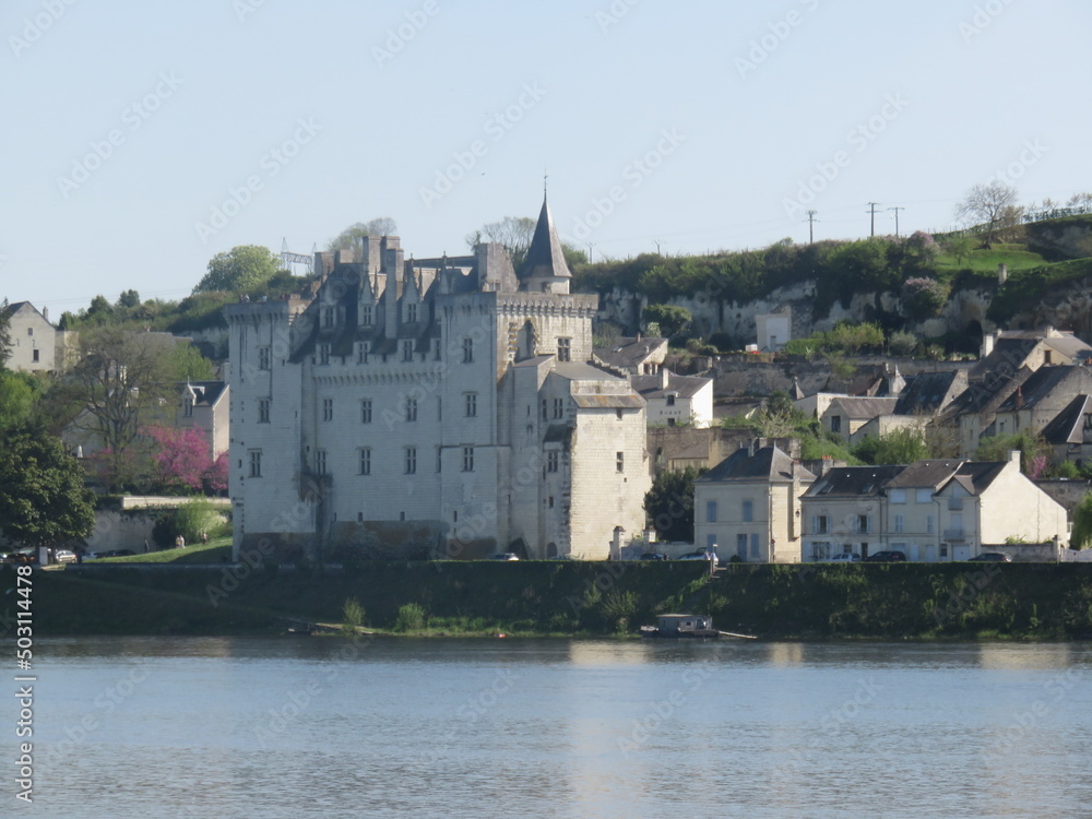 Obraz premium Village de Montsoreau, Loire, Maine et Loire, Pays de la Loire, France, Plus beaux villages de France
