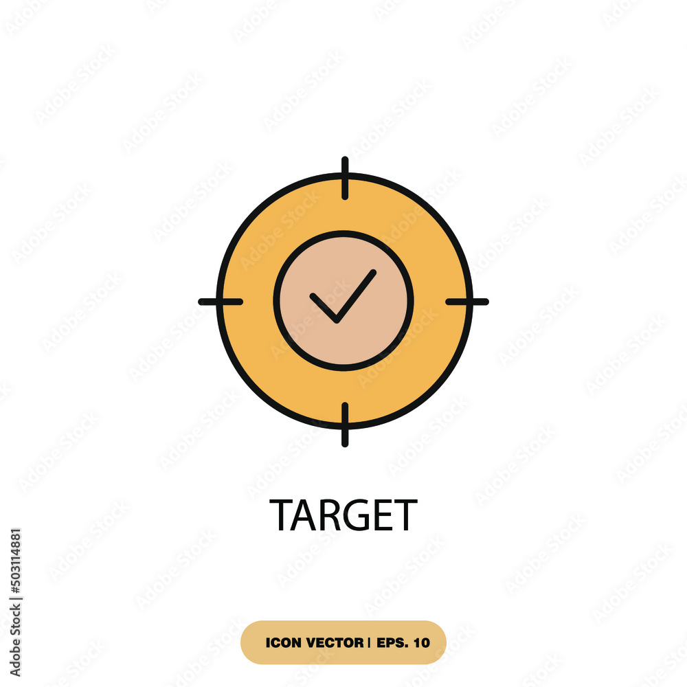 target icons symbol vector elements for infographic web target icons symbol vector elements for infographic web