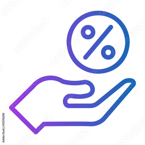 discount gradient icon