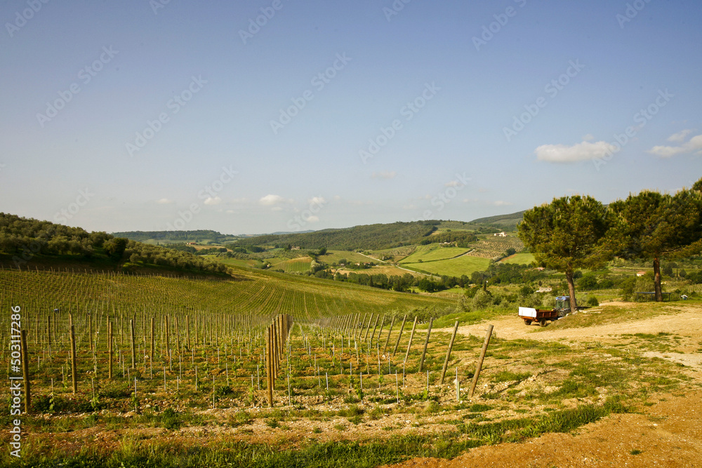 San Giminiano, hills landscape