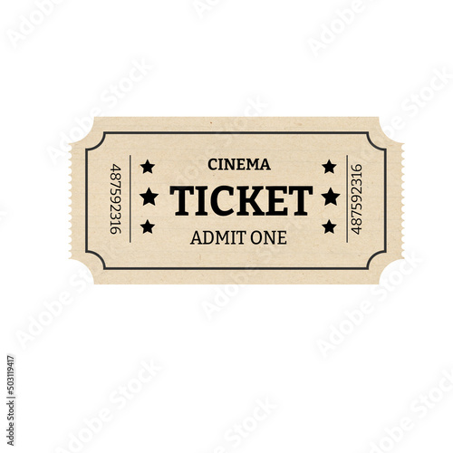 ticket, cinema, admission, admit, event, movie, paper, coupon, theater, vintage, one, vector, sign, film, entry, old, label, stub, concert, raffle, access, entertainment, icon, pass, grunge