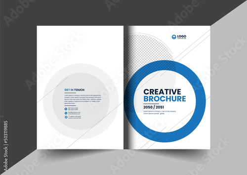Corporate company profile brochure annual report booklet proposal cover page layout concept design