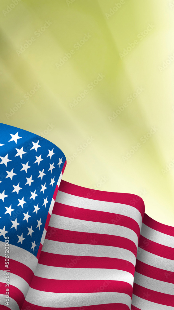 Obraz premium image of the flag of America