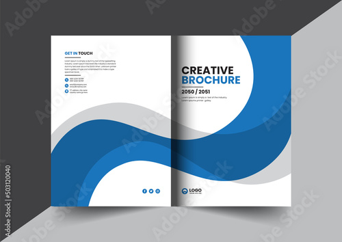 Corporate company profile brochure annual report booklet proposal cover page layout concept design