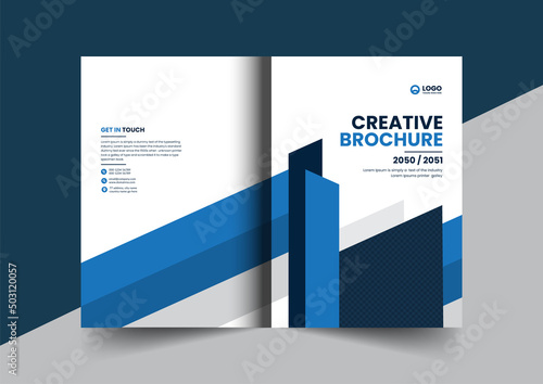 Corporate company profile brochure annual report booklet proposal cover page layout concept design