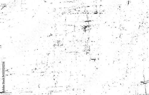 Grunge Black And White Urban. Dark Messy Dust Overlay Distress Background. Easy To Create Abstract Dotted, Scratched, Vintage Effect With Noise And Grain © baihaki